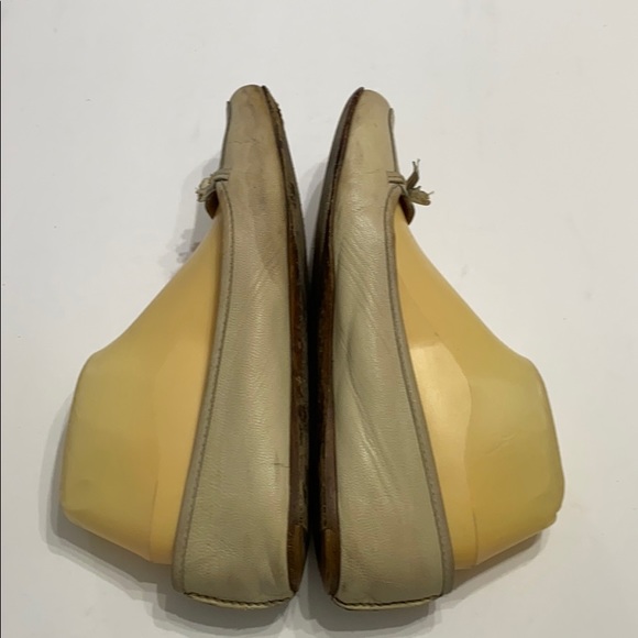 Authentic Prada luxury designer signature leather vintage flats sz 7.5 - Picture 5 of 8